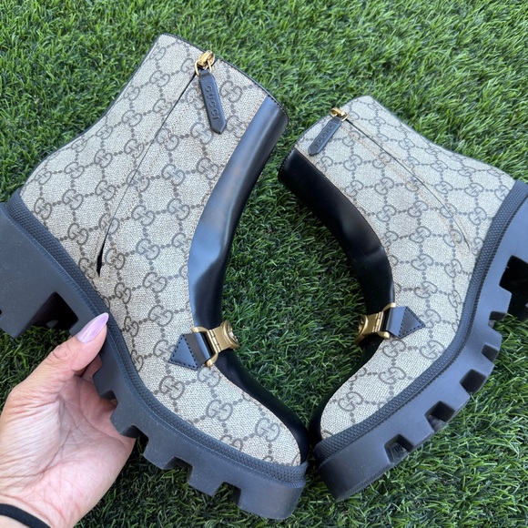 Gucci Women's Black and Tan Boots - Picture 10 of 16